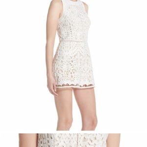 Romantic white lace romper . Spring/Summer outfit.
